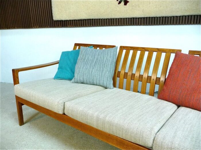 mid century german 3 seater sofa from wk wohnen 1960s 17