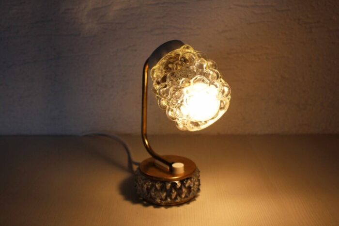 mid century glass table lamp 1950s 3