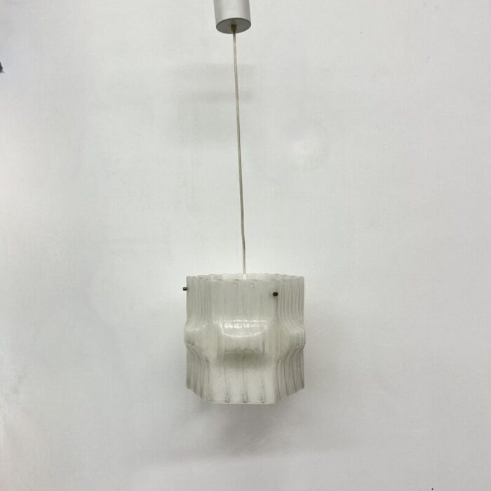 mid century ice acrylic pendant lamp 1970s 10