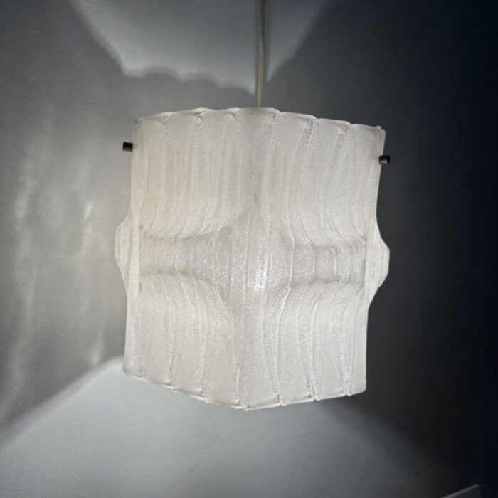 mid century ice acrylic pendant lamp 1970s 13