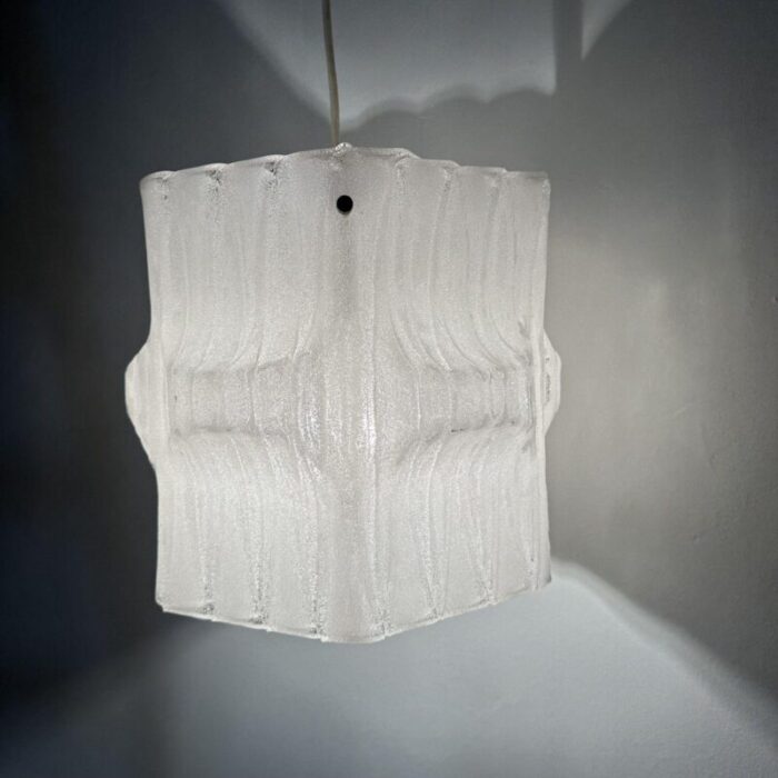 mid century ice acrylic pendant lamp 1970s 14