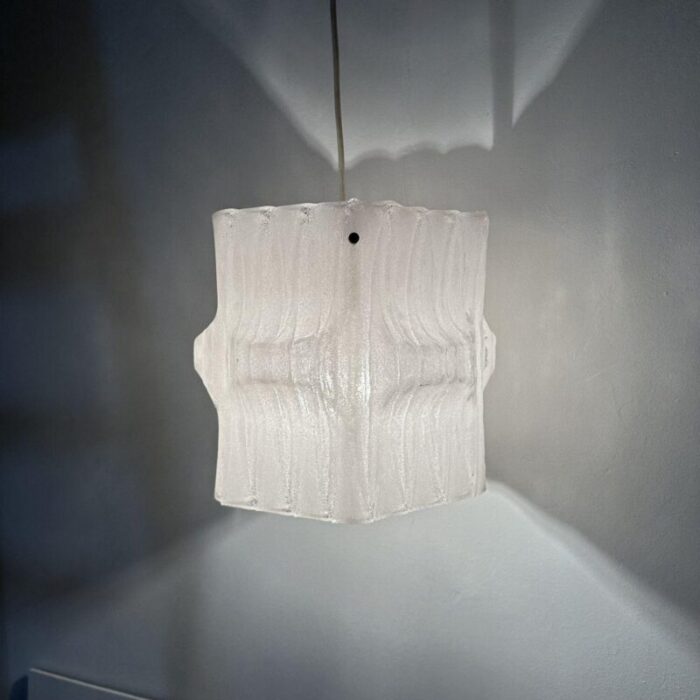 mid century ice acrylic pendant lamp 1970s 15