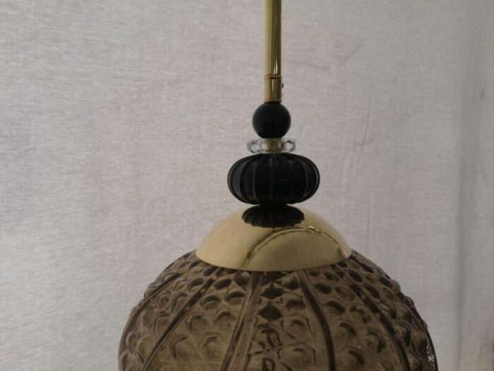 mid century italian murano blown smoked glass ceiling lamp 2000s 4869