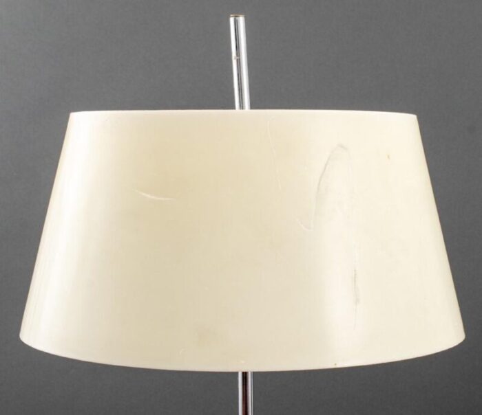 mid century modern chrome and acrylic office lamp 0708