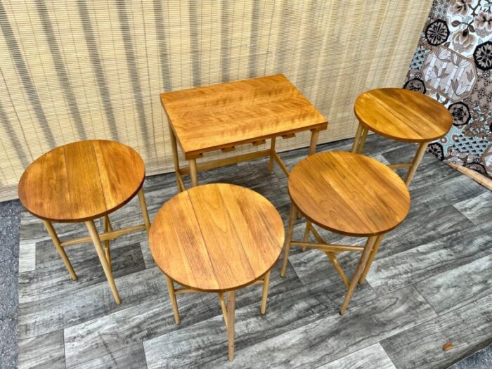 mid century modern nesting tables by bertha schaefer for singer and sons circa 1950s 5342