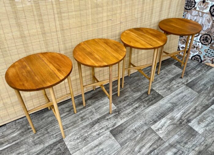 mid century modern nesting tables by bertha schaefer for singer and sons circa 1950s 6900