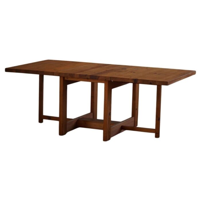 mid century modern swedish drop leaf folding table in pine 1960s 1