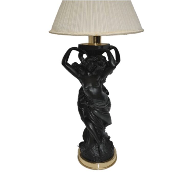 mid century risin table lamps with woman 2