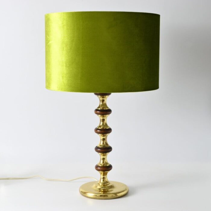 mid century swedish brass table lamp from ivars 1970s 1