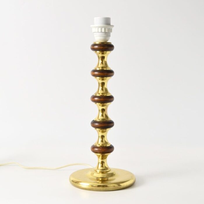 mid century swedish brass table lamp from ivars 1970s 4