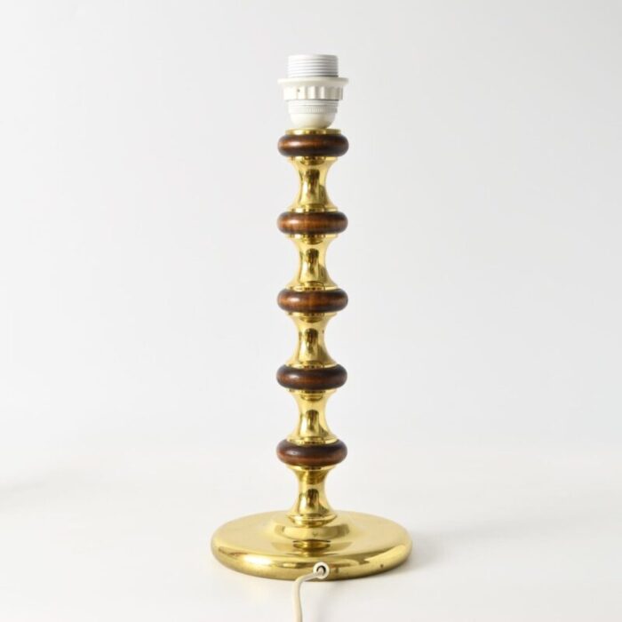 mid century swedish brass table lamp from ivars 1970s 5