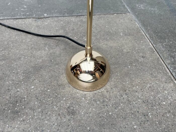 mid century swiss brass minimalist floor lamp by dieter schulz for wohnbedarf ag 1950s 20