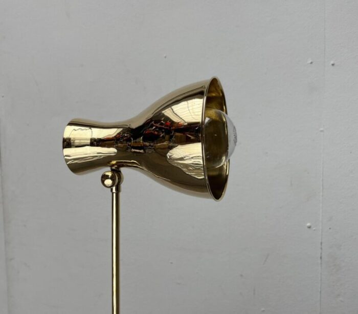 mid century swiss brass minimalist floor lamp by dieter schulz for wohnbedarf ag 1950s 23