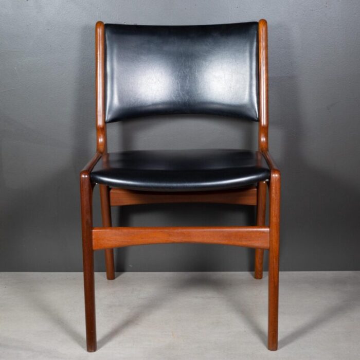 mid century teak model 89 eric buch for povl dinesen dining chairs c1960 0673