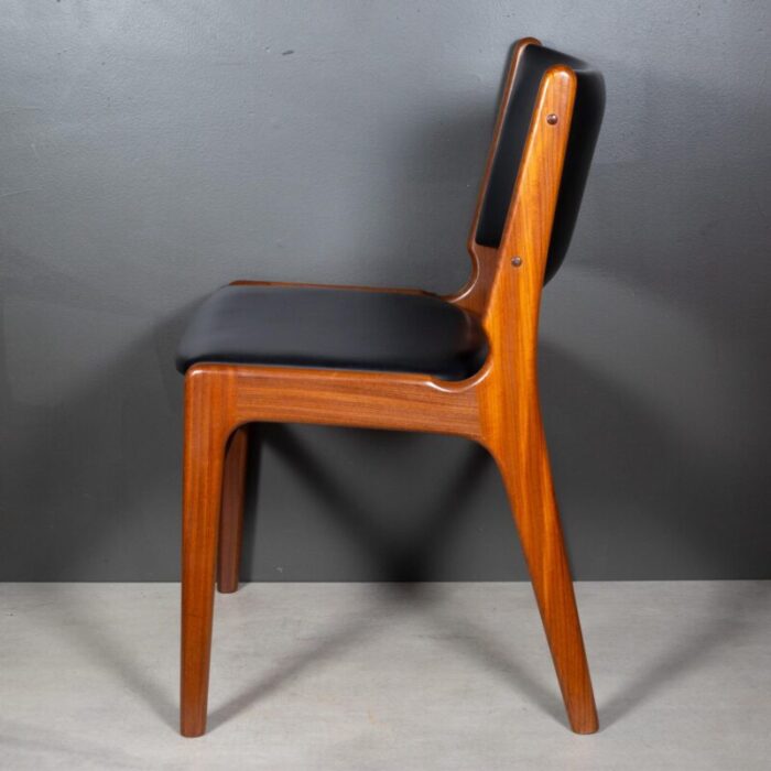 mid century teak model 89 eric buch for povl dinesen dining chairs c1960 0708