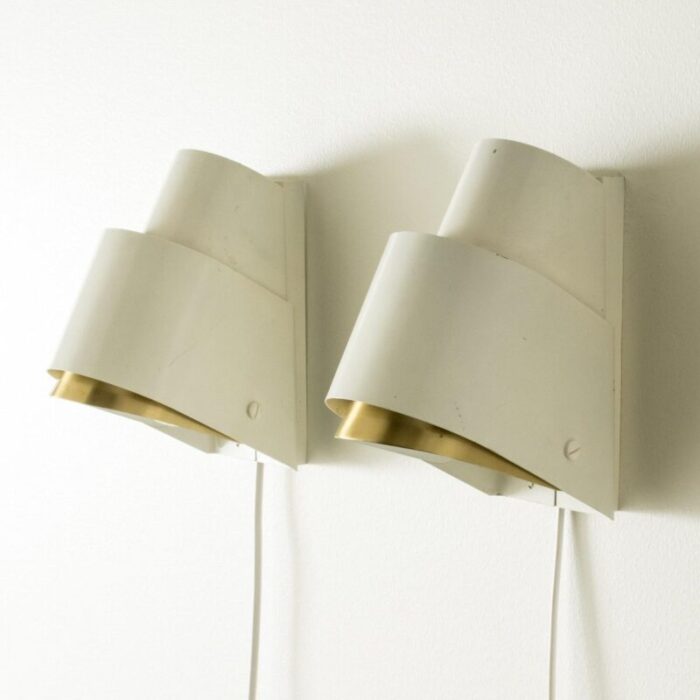 mid century wall lights by hans agne jakobsson 1960s set of 2 3