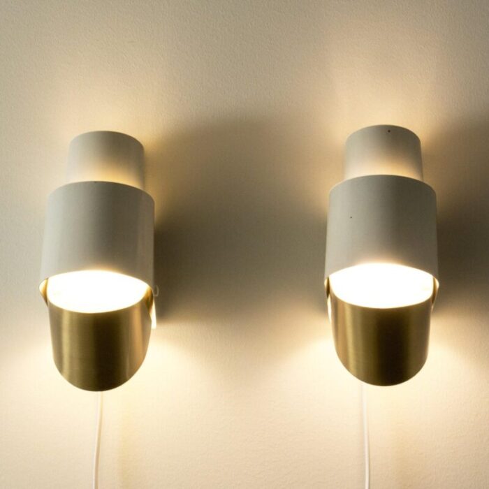 mid century wall lights by hans agne jakobsson 1960s set of 2 6