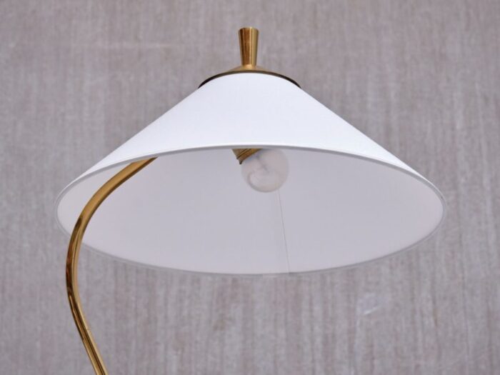 modern swedish sculptural tripod desk lamp in brass 1950s 13