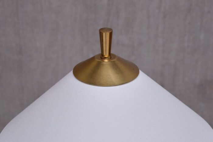 modern swedish sculptural tripod desk lamp in brass 1950s 8