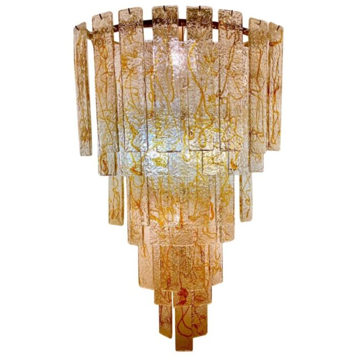 murano glass corner wall lighting from mazzega italy 1970s 1