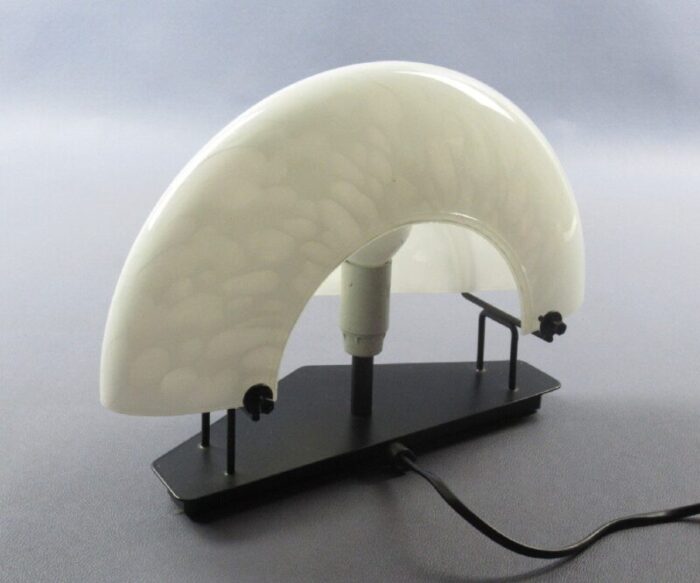 murano glass crescent table lamp 1980s 5