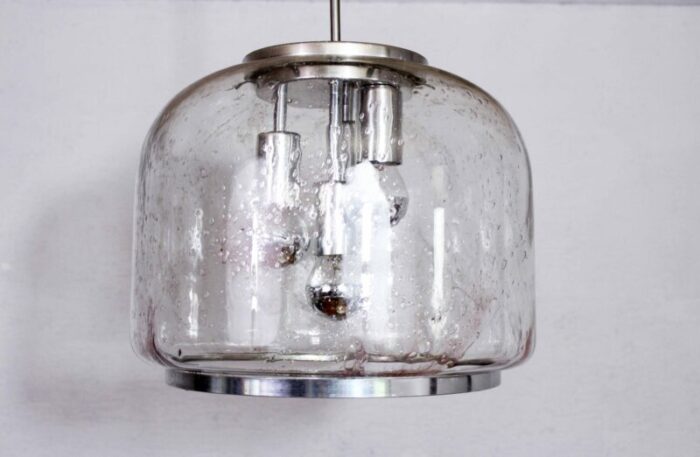 murano glass pendant light by doria leuchten for doria leuchten 1960s 1