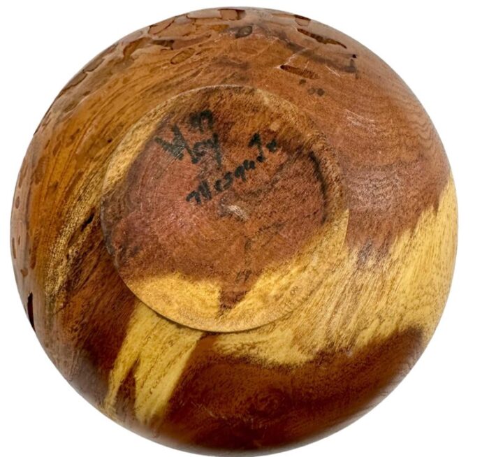 natural edge collard wood turning bowl 0556