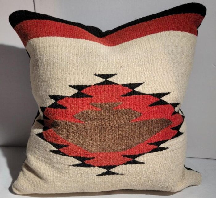 navajo indian weaving pillows pair 1407