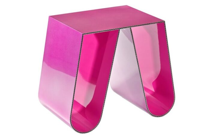 no cardboard in metallic pink by philipp kaefer 1