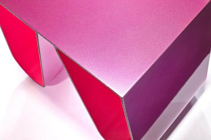 no cardboard in metallic pink by philipp kaefer 3