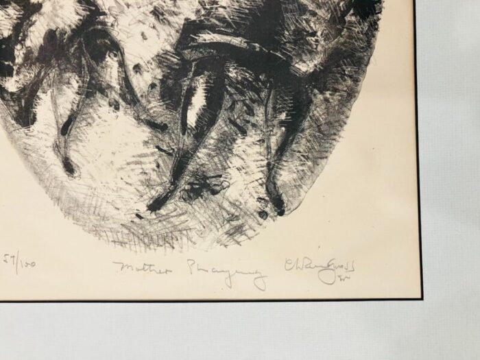 original lithography signed chaim gross 7413