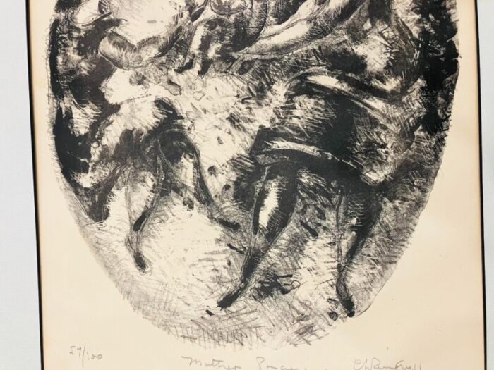 original lithography signed chaim gross 9183