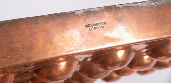 oversize late 19th century english mcwhirter copper pan 7603