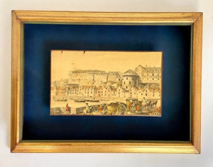 pair of custom framed mounted prints of canalettos dresden views 3793