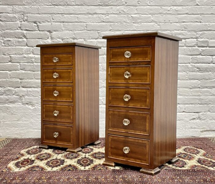 pair of federal style mahogany cabinets c early 1900s 1843