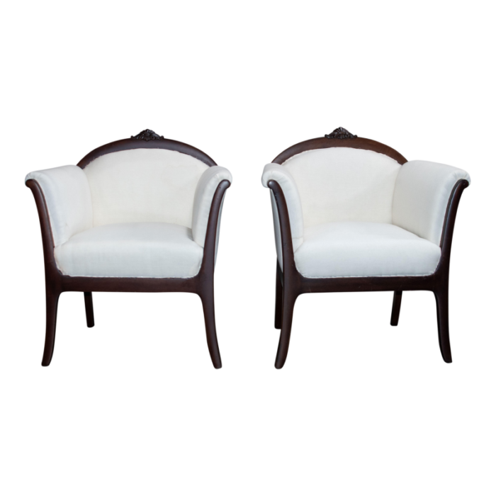 pair of swedish grace arm chairs com ready 3280