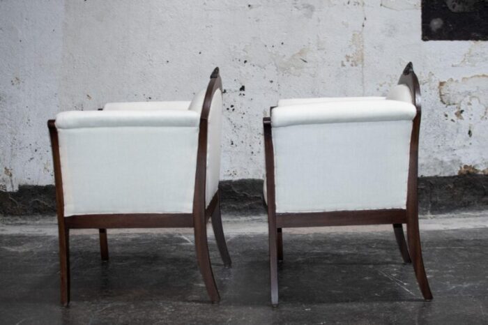 pair of swedish grace arm chairs com ready 4363