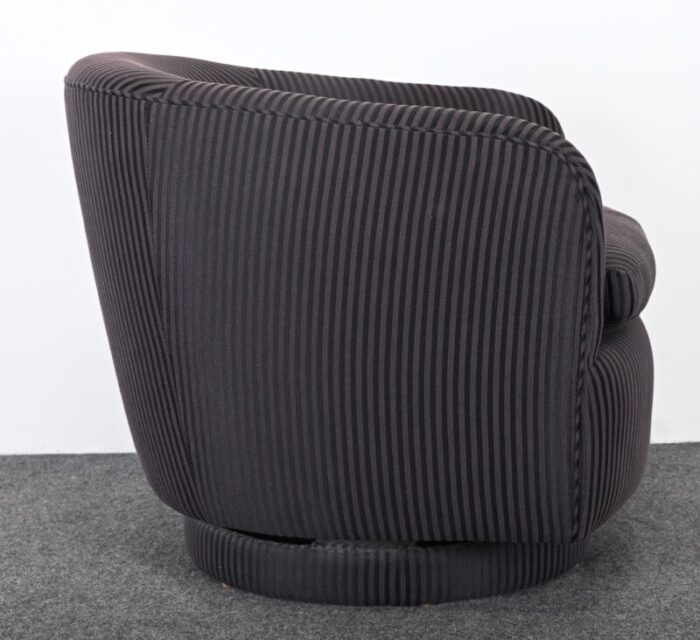 pair of swivel chairs attributed to milo baughman for thayer coggin 1990 6639