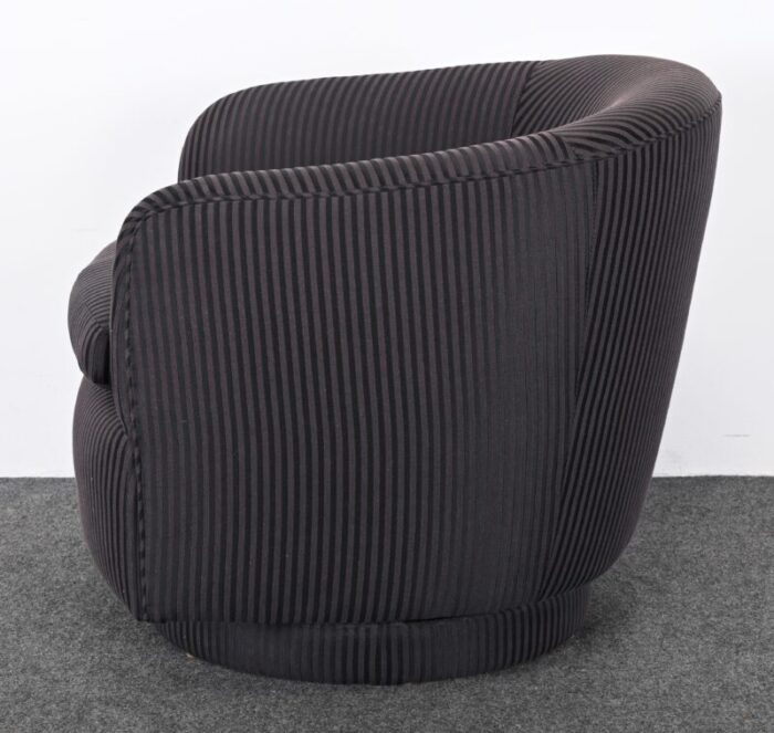 pair of swivel chairs attributed to milo baughman for thayer coggin 1990 9680