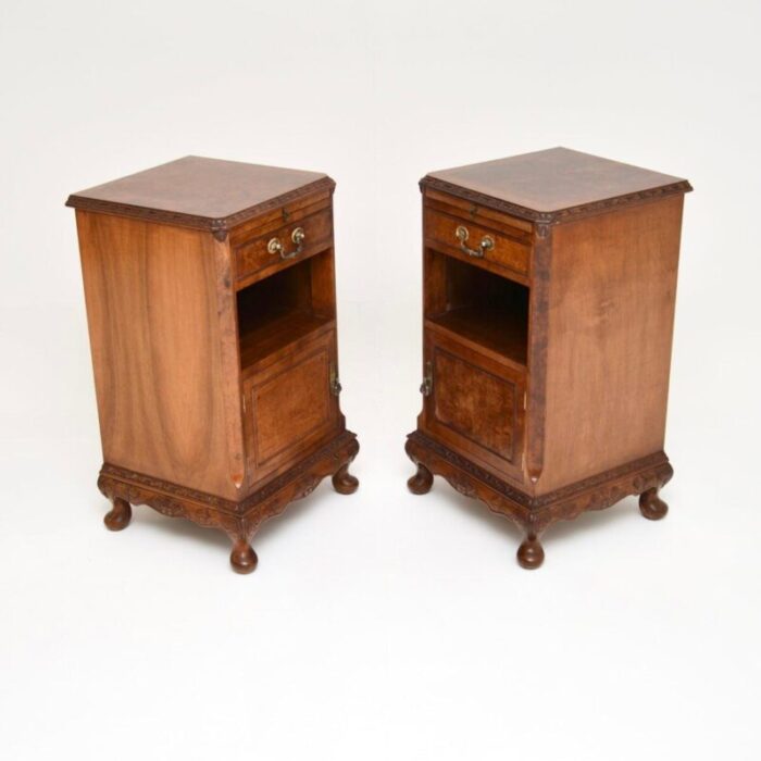 pair of antique walnut bedside cabinets 10 master