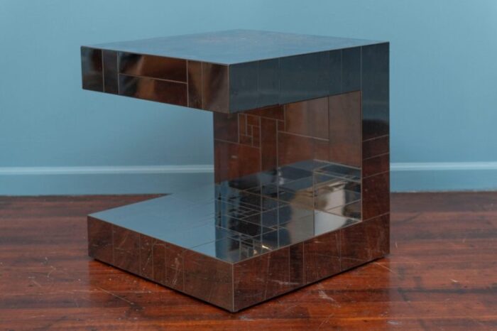 paul evans cityscape side table signed 0674