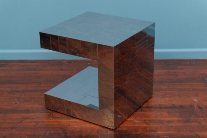 paul evans cityscape side table signed 1790