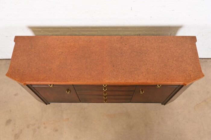 paul frankl for johnson furniture mahogany sideboard or bar cabinet 1950s 1873