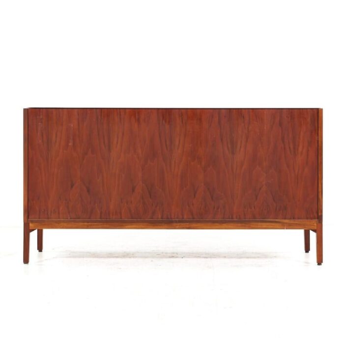 paul mccobb for calvin mid century vitrolite and bleached mahogany credenza 2185