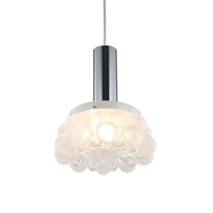 pendant lamp in iconic bubble by helena tynell for honsel 1970s 1