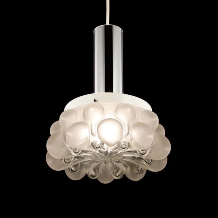 pendant lamp in iconic bubble by helena tynell for honsel 1970s 2