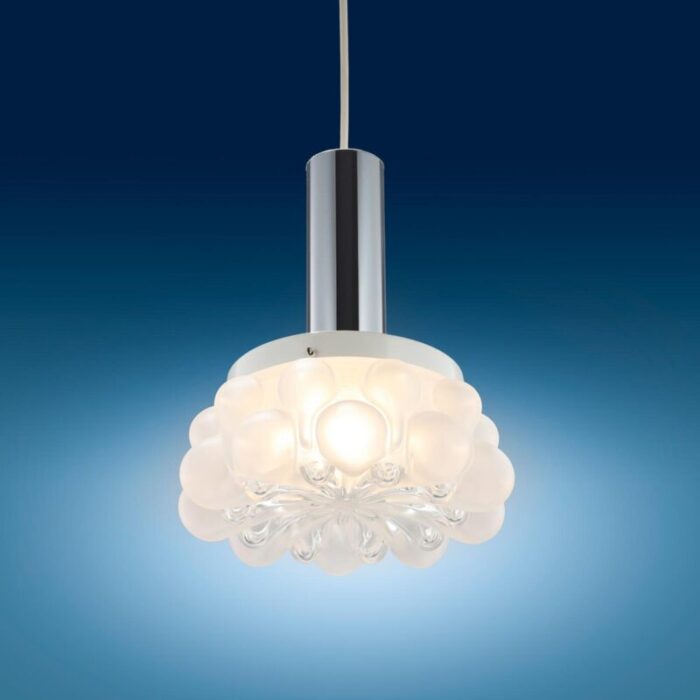 pendant lamp in iconic bubble by helena tynell for honsel 1970s 4