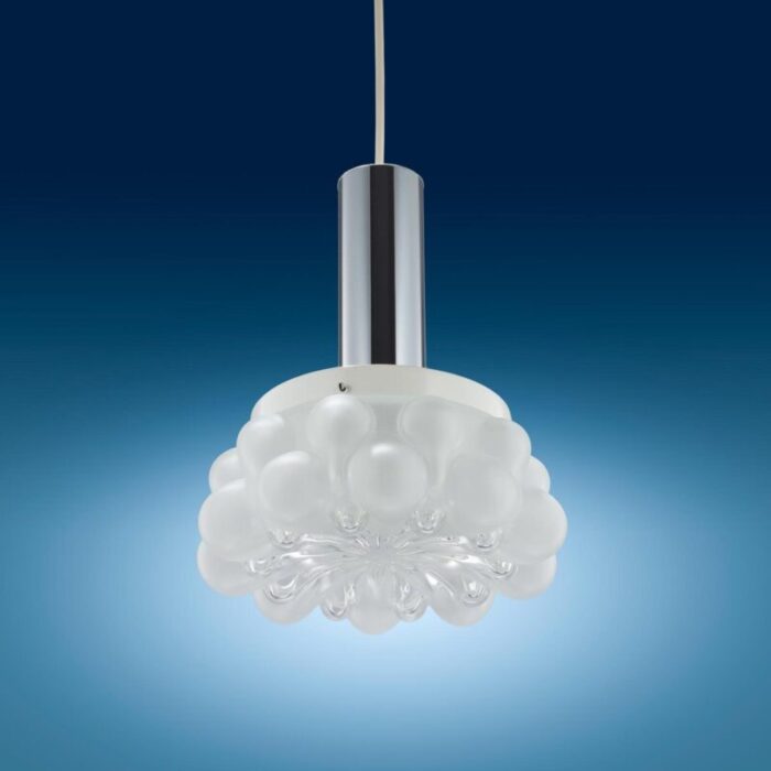 pendant lamp in iconic bubble by helena tynell for honsel 1970s 5