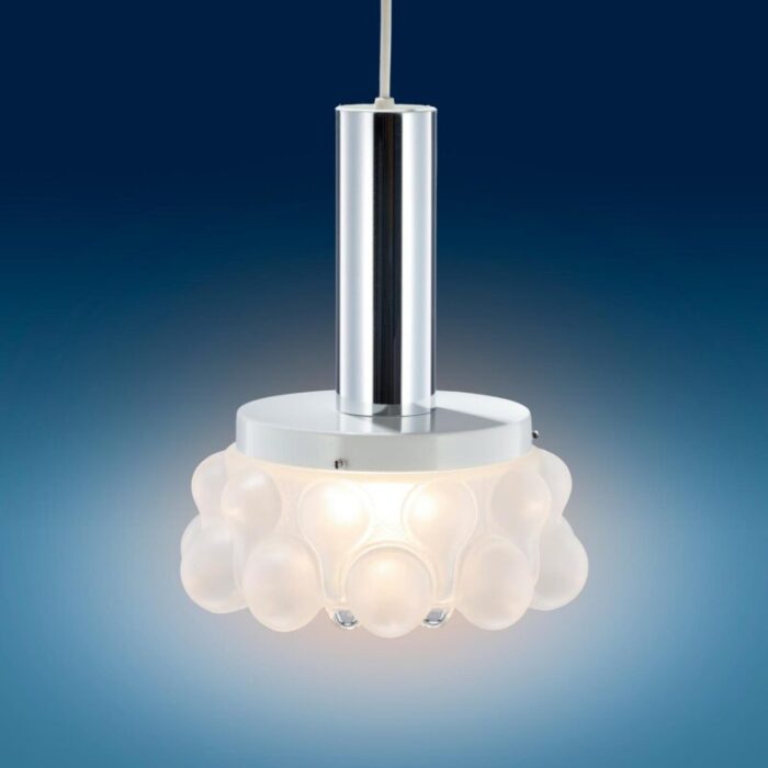 pendant lamp in iconic bubble by helena tynell for honsel 1970s 8