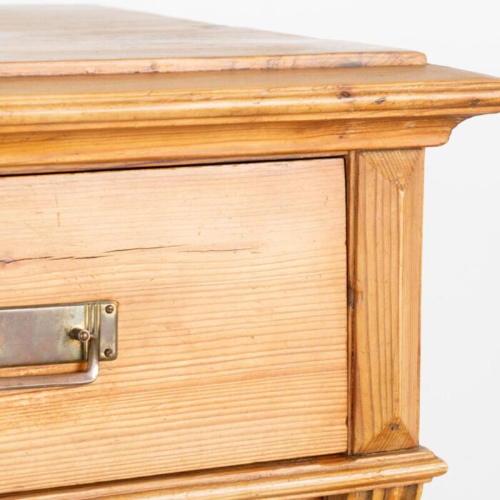 pine highboy chest of six drawers denmark circa 1880 5197